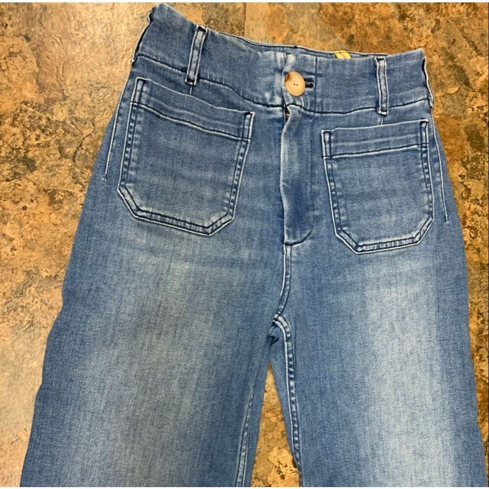 Anthropologie Maeve The Colette High Rise Crop Denim JEANS sz 26 - Picture 7 of 10